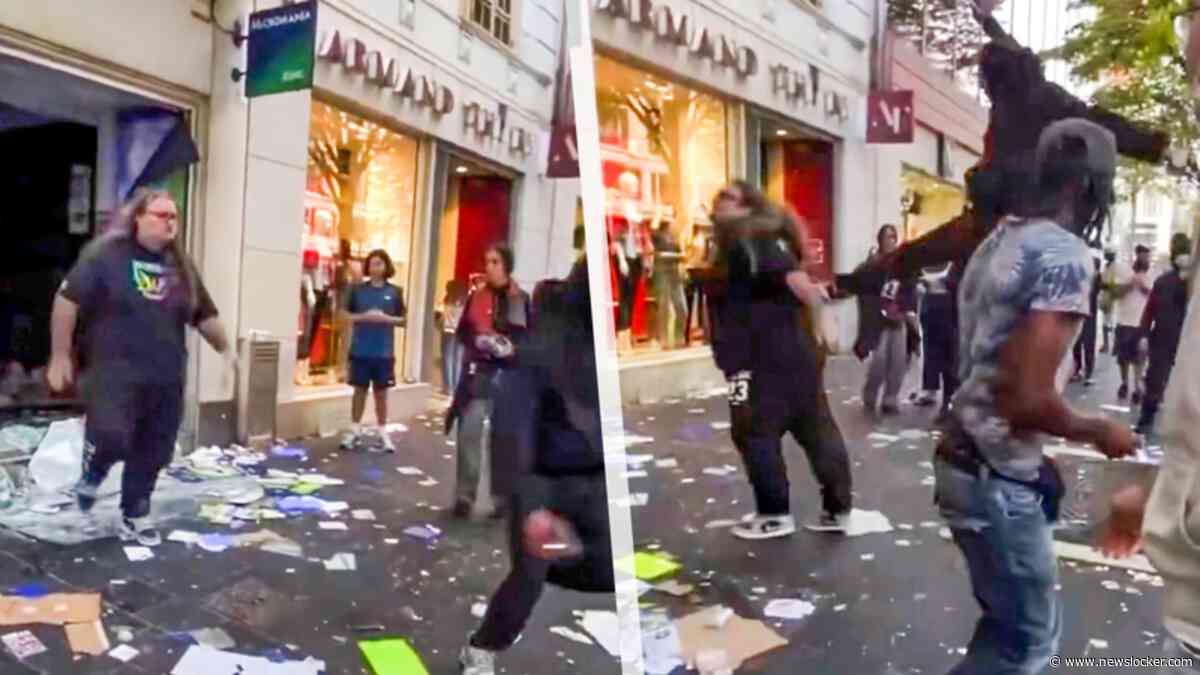 Franse winkeleigenaar keihard in rug geschopt tijdens gewelddadige plunderingen