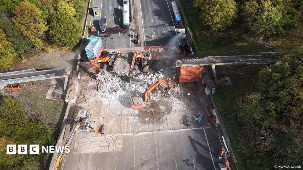 Demolition of M5 bridges is 'going smoothly'