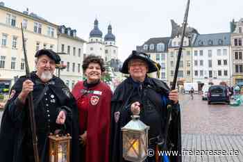 Gildetreffen im Vogtland: Nachtwächter, Türmer und Stadtfiguren ziehen durch Plauen