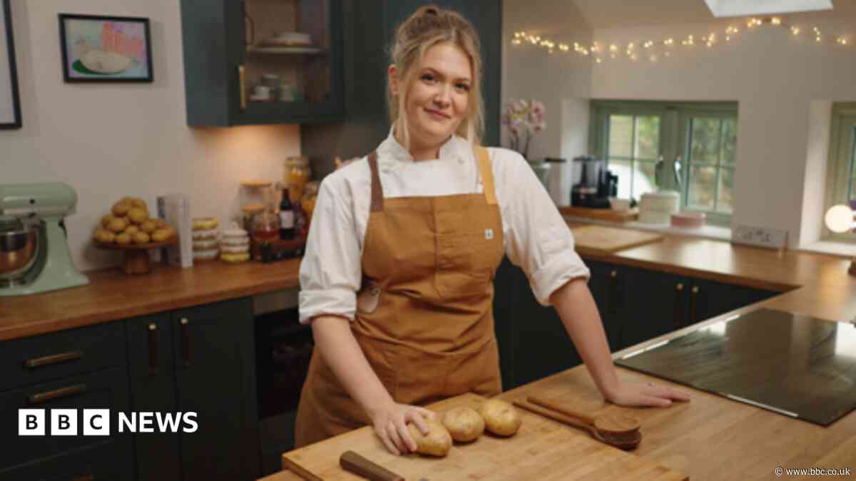 She started by peeling potatoes, now she is one of Britain's best-known online chefs