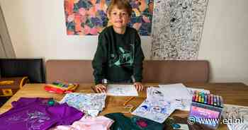 Ben (8) tekent monsters aan de keukentafel en lanceert eigen kledingmerk tijdens Dutch Design Week