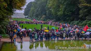 Gegen Rechts: Hunderte Menschen demonstrieren im Hamburger Stadtpark