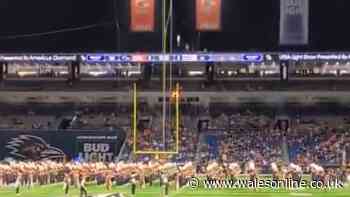 Air Force officer plunges to death from stadium roof in front of screaming crowd