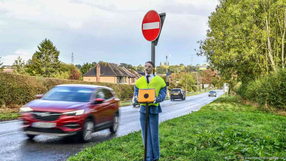 The village just outside Coventry where knitted traffic cops are slowing down dangerous drivers
