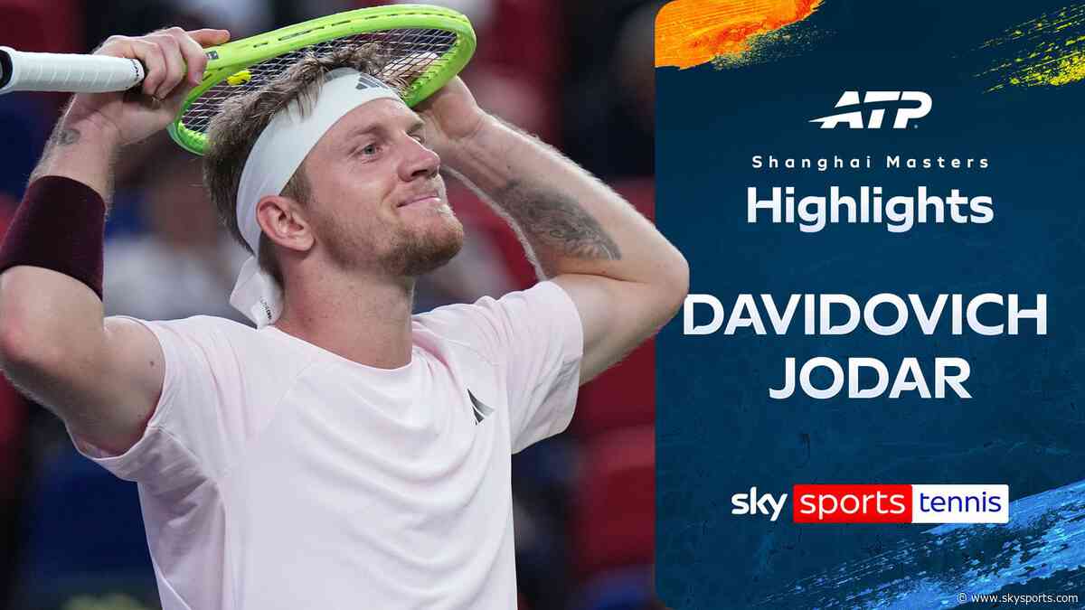 Davidovich Fokina beats rising star Jodar to claim maiden Masters title in Shanghai