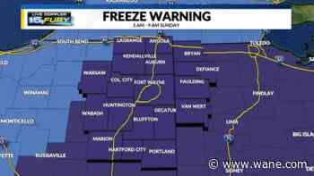 Cold morning, seasonable afternoon temperatures