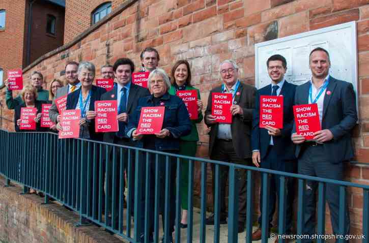 Shropshire Council shows racism the red card to mark Hate Crime Awareness Week