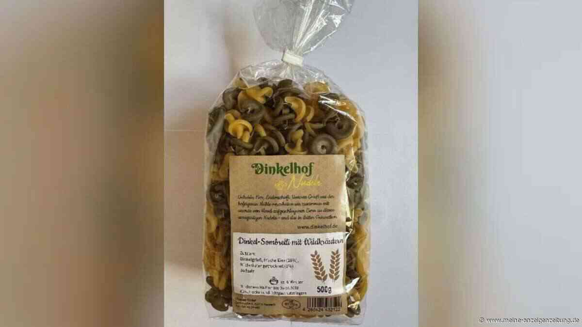 Rückruf in Bayern: Dinkelhof warnt vor Salmonellen in Dinkel-Nudeln