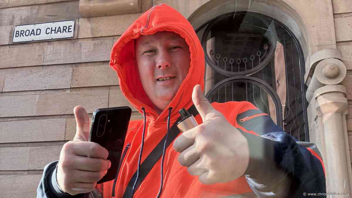 Smiling Northumberland man sees funny side of being accused of stealing cash from woman