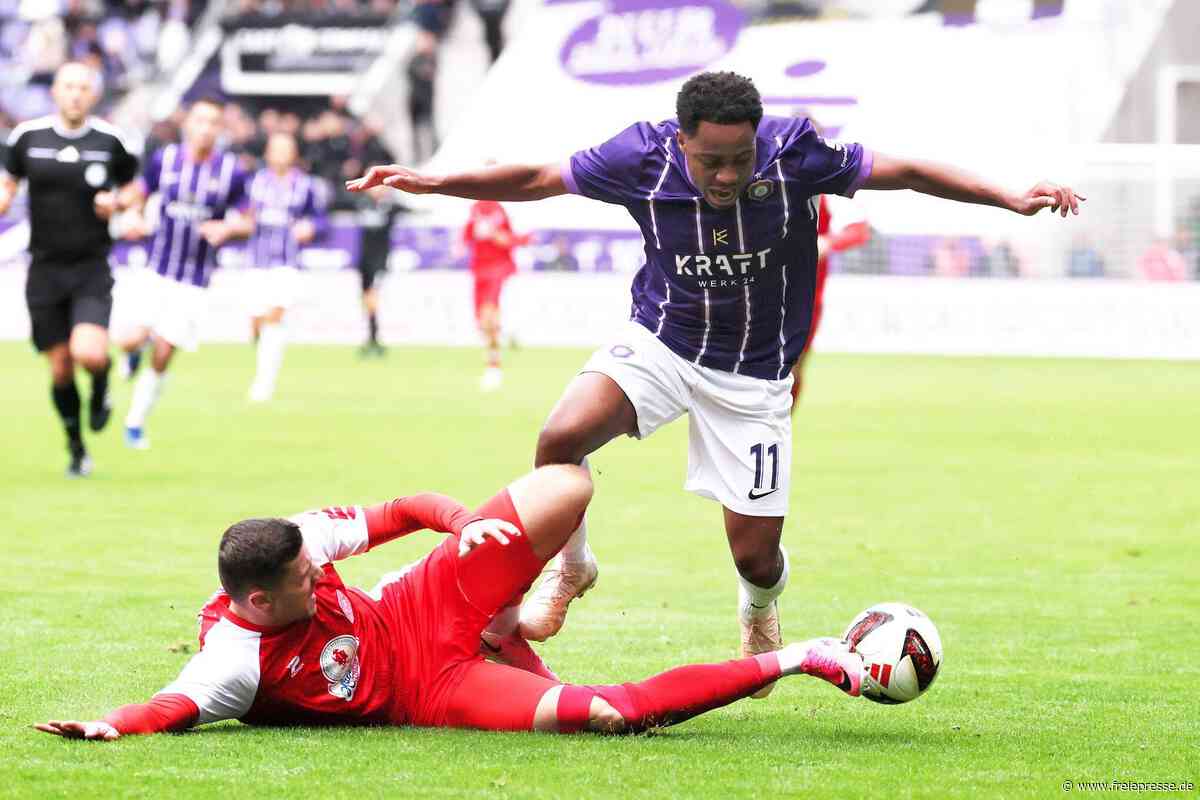Nach Gelb-Rot und Last-Minute-Gegentor: Erzgebirge Aue unterliegt Halleschen FC