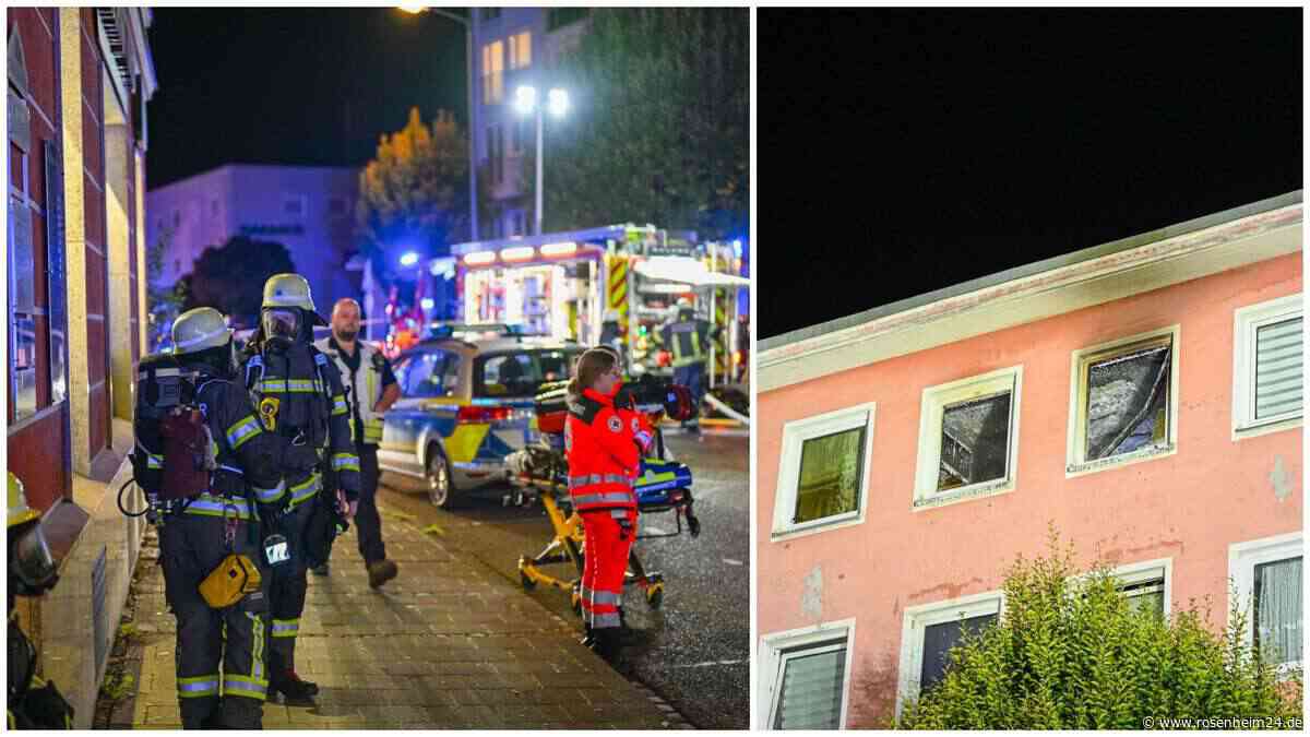 Flammen-Tragödie in Rosenheim: Mann (†52) stirbt – schrecklicher Moment für Anwohner und Retter