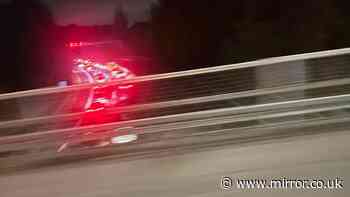 Man dead after being hit on M56 as he ran across motorway away from police