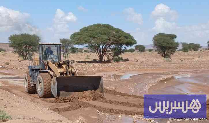 سيول جارفة تربك حركة السير بتنغير