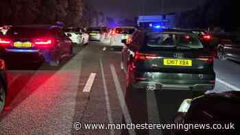 Man dies after being hit by car on M56 while fleeing on foot following police chase