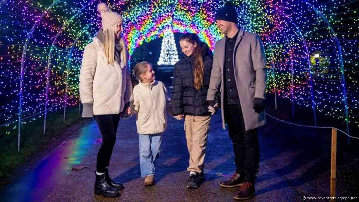 The Christmas Village with light trail, ice rink and market just 20 minutes from Coventry