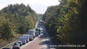 Northumberland A1 remains closed following serious collision as two people taken to Newcastle RVI