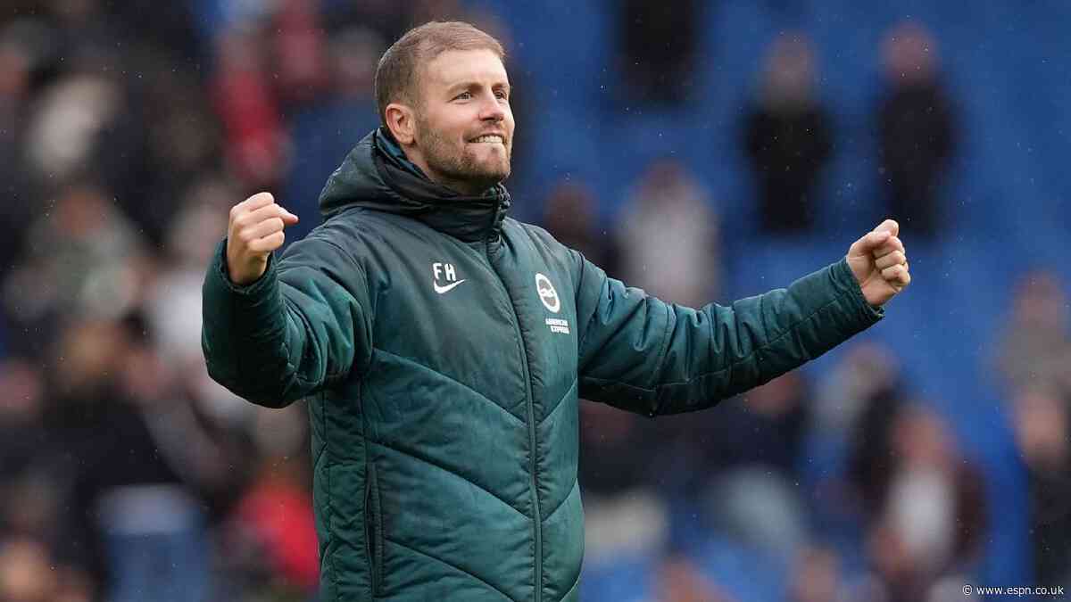 Hürzeler tells Brighton fans: Have a beer, don't look at PL table