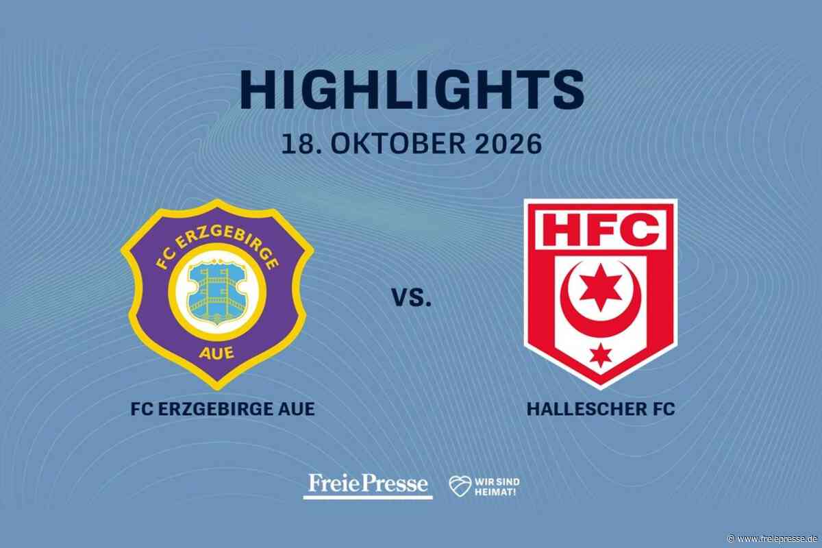 FC Erzgebirge Aue – Hallescher FC: Die Highlights des Spiels im Video