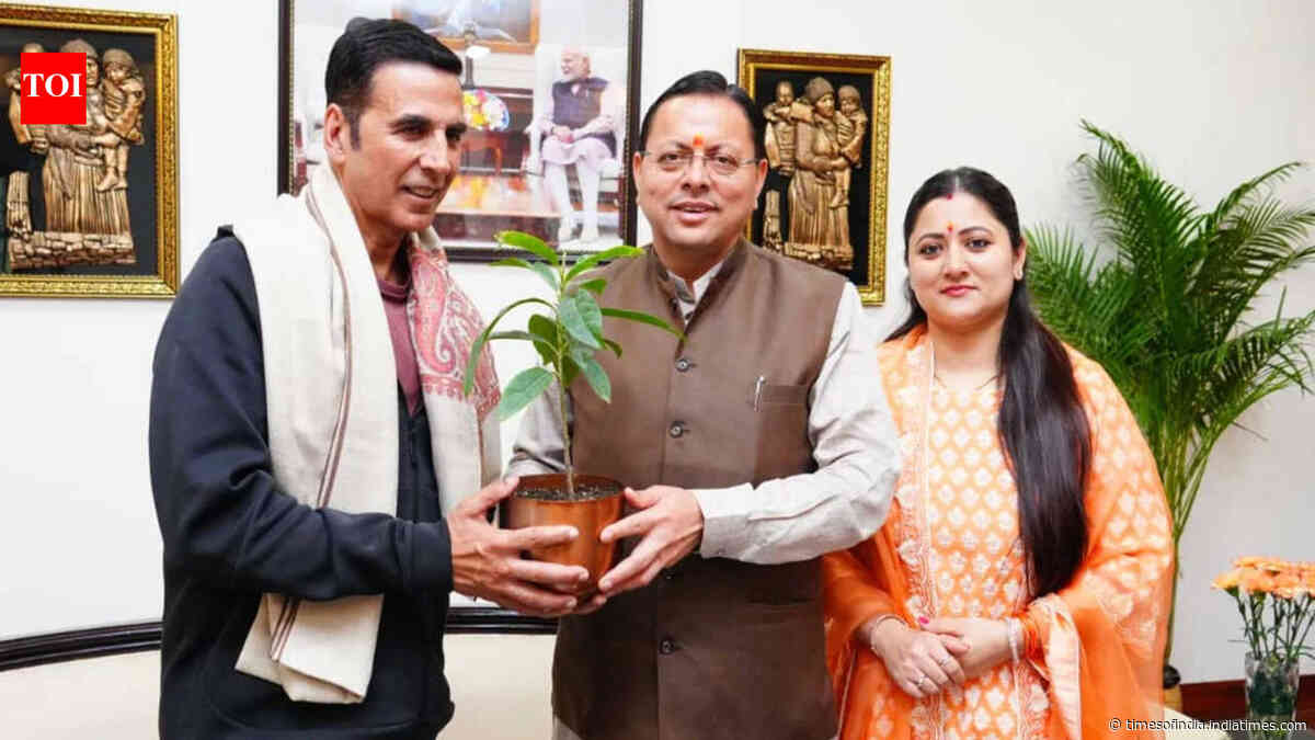 Akshay Kumar meets Uttarakhand CM Pushkar Singh Dhami, discusses state’s film policy