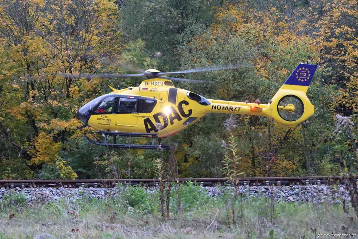 Schwerer Unfall im Erzgebirge – Rettungshubschrauber im Einsatz