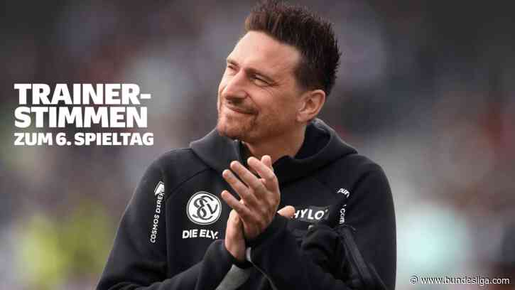 Die Trainerstimmen zum 6. Spieltag