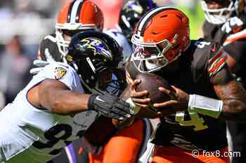 Cleveland Browns down 7 points after the third quarter