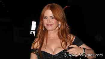 Isla Fisher parties with pal Alexander Skarsgård at iconic Chateau Marmont one year after Sacha Baron Cohen divorce