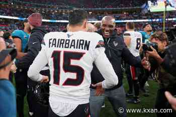 Fairbairn's last-second 49-yard FG gives Texans 34-31 win over Jaguars at Wembley Stadium