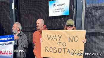 Protesters call for London robotaxi trials to stop