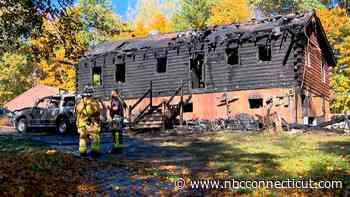 2 adults, 1 dog displaced after third alarm fire in Windham Sunday morning