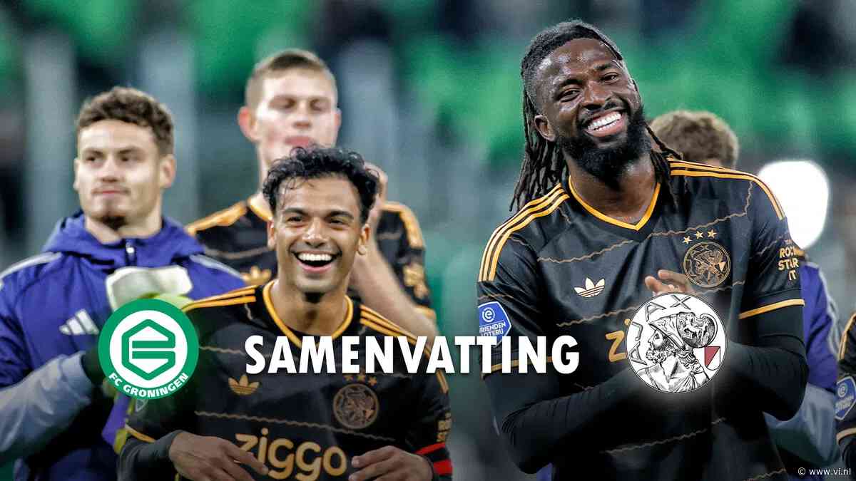 Samenvatting: winnend Ajax scoort vijf keer tegen FC Groningen in Euroborg