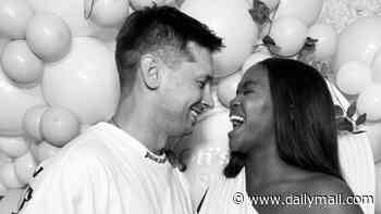 Pregnant Oti Mabuse thanks her loved ones for being 'anchors' during the 'hardest nine months' as she celebrates her first baby shower after difficult premature birth with her daughter