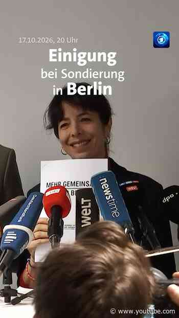 Linke, Grüne und SPD sind bei der Regierungsbildung in Berlin vorangekommen. #tagesschau