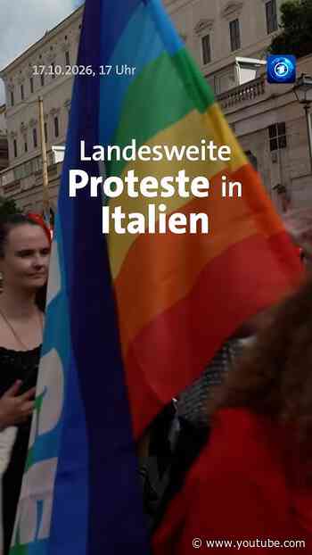 Landesweite Demonstrationen gibt es auch in Italien. #tagesschau #nachrichten #italien #proteste