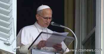 Pope Leo leads Sunday prayer days after returning from cancer surgery