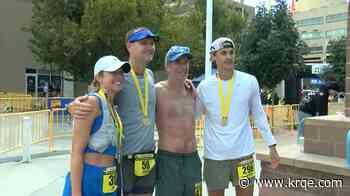 Man runs 50th marathon in 50 states, finishing in Duke City surrounded by family