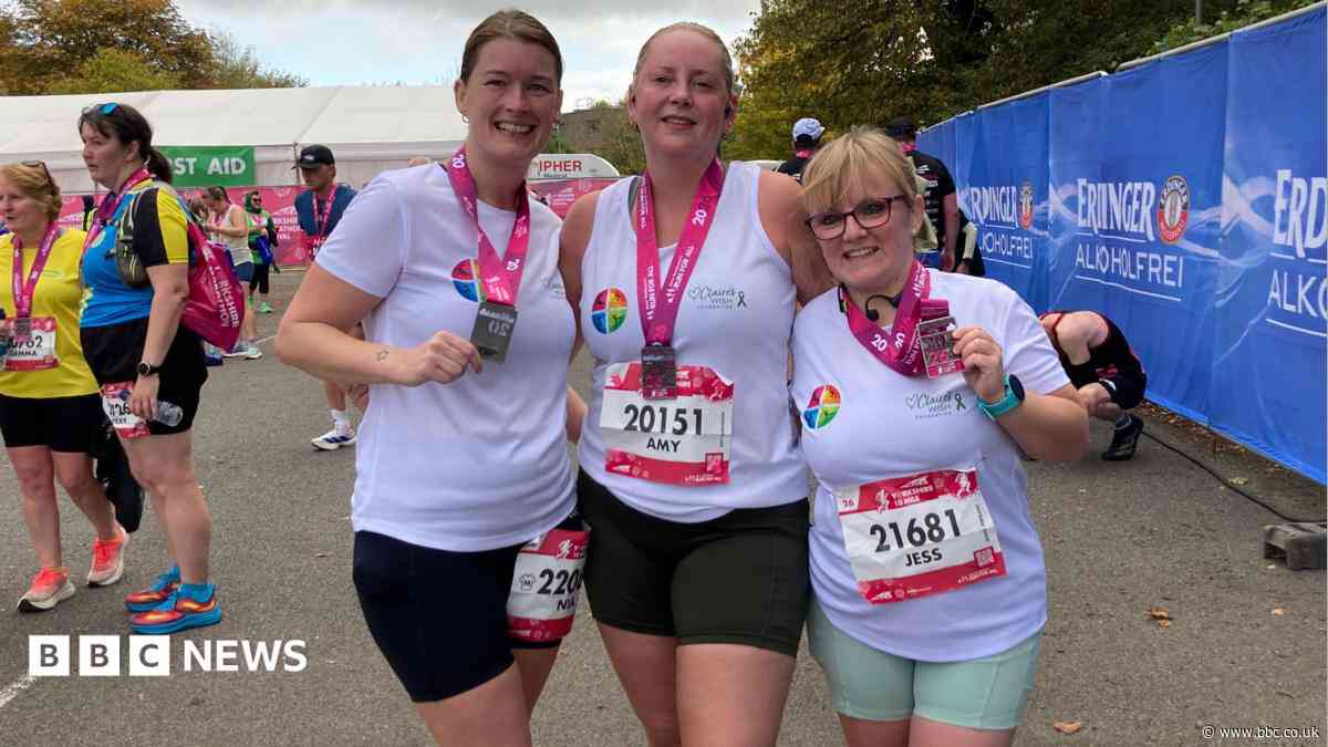 'Running 10 miles for our friend was emotional'