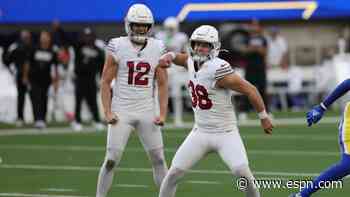 Cardinals' Ryland, after pep talk from mom, kicks 6 FGs in upset of Rams