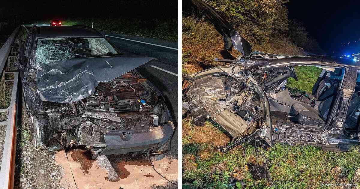 Heftiger Unfall auf A70 bei Scheßlitz: Zwei Autofahrer schwer verletzt