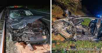 Heftiger Unfall auf A70 bei Scheßlitz: Zwei Autofahrer schwer verletzt