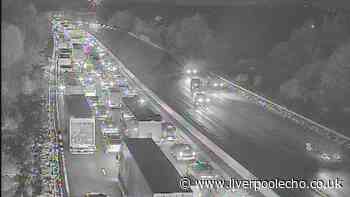 M6 closed live after 'serious' crash as traffic queues build