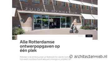 Gemeente Rotterdam presenteert website met alle eigen ontwerpopgaven