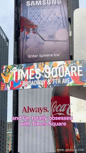 Tom Christopher’s work takes center stage in #TimesSquare #NYCPublicArt #NYCStreetSigns #StreetSigns