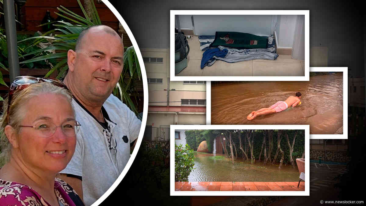 Fred kijkt uit over ravage na hevige regenval in Spanje: ’Mensen zitten vast op de bergwanden’