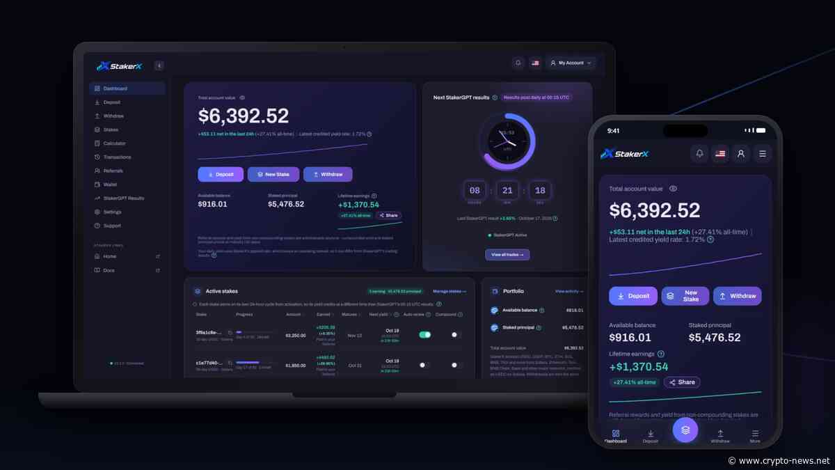 StakerX’s AI Agent Surpasses Passes $40M Staked Assets on Solana Within Three Months of Launch