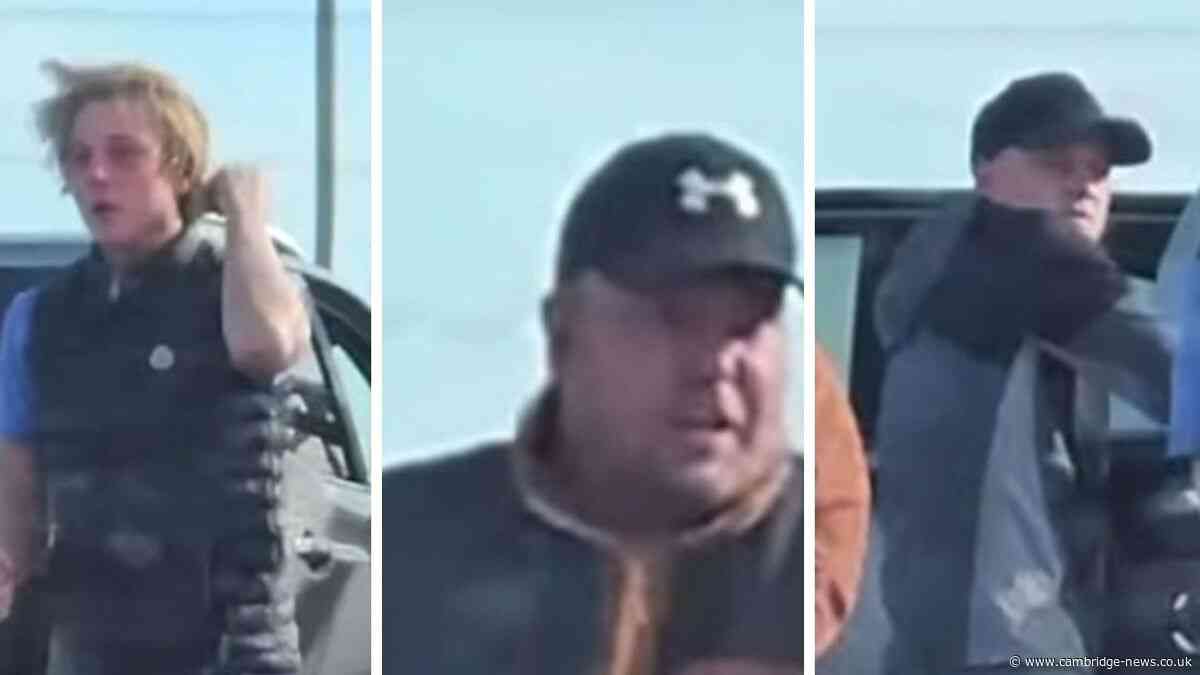 Three men allegedly get into fight on busy Cambridgeshire road