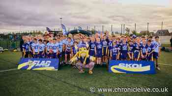 Minnesota Vikings bring American football back to Newcastle as 150 kids compete for trophy