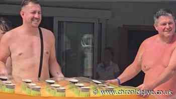 Newcastle man uses lilo trick to cut trips to all-inclusive bar in Greece