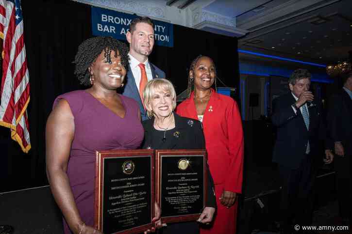 Bronx County Bar Association celebrates a new era and justices at 124th installation gala