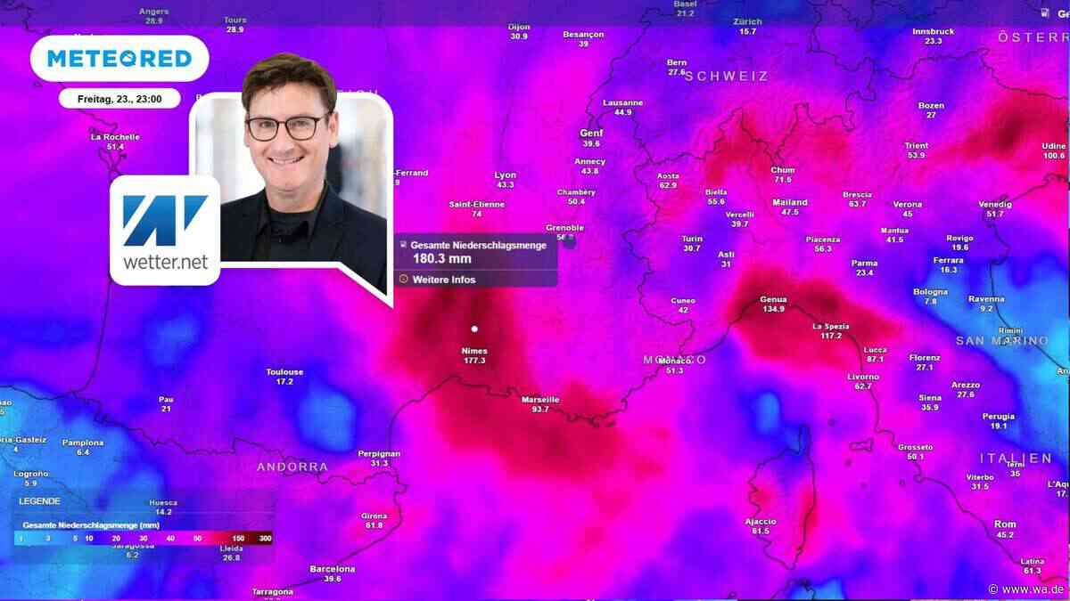 Es hört nicht auf: Neue Unwetterwalze trifft Urlauber in Südfrankreich und Italien